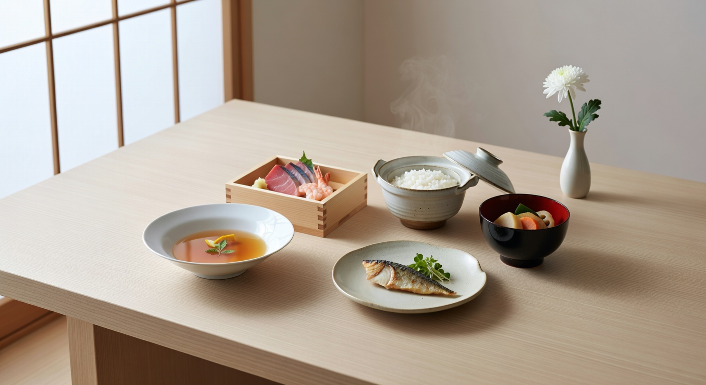 懐石料理 — 季節を味わう食卓